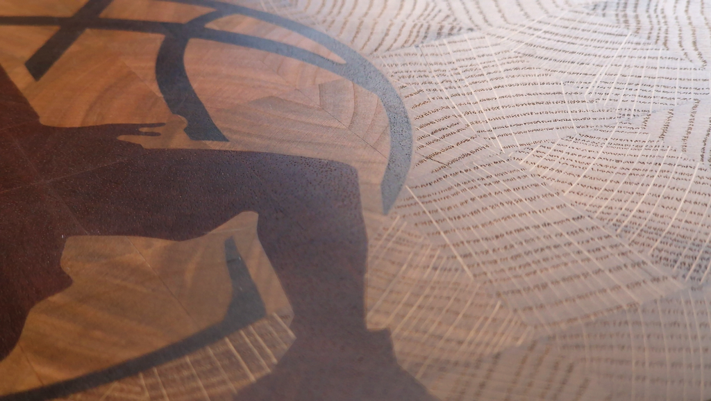 Four-Wood Dunk End-Grain Cutting Board
