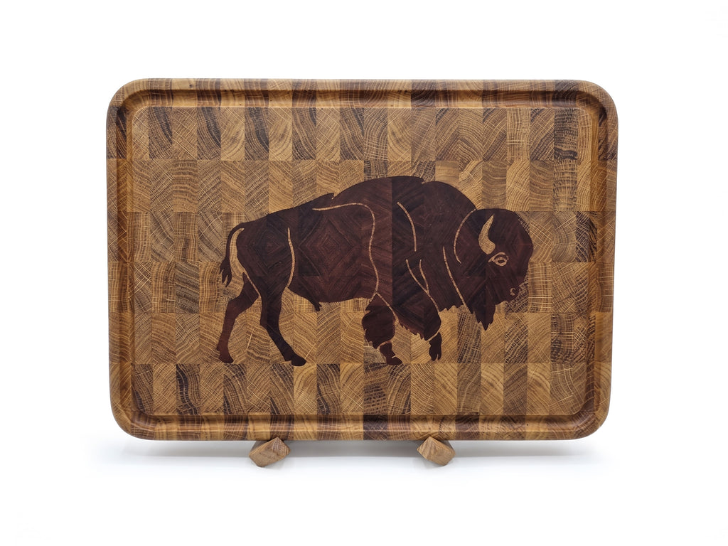 Great Plains Bison End-Grain Cutting Board