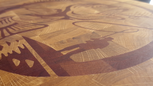 Angler's Catch End-Grain Cutting Board
