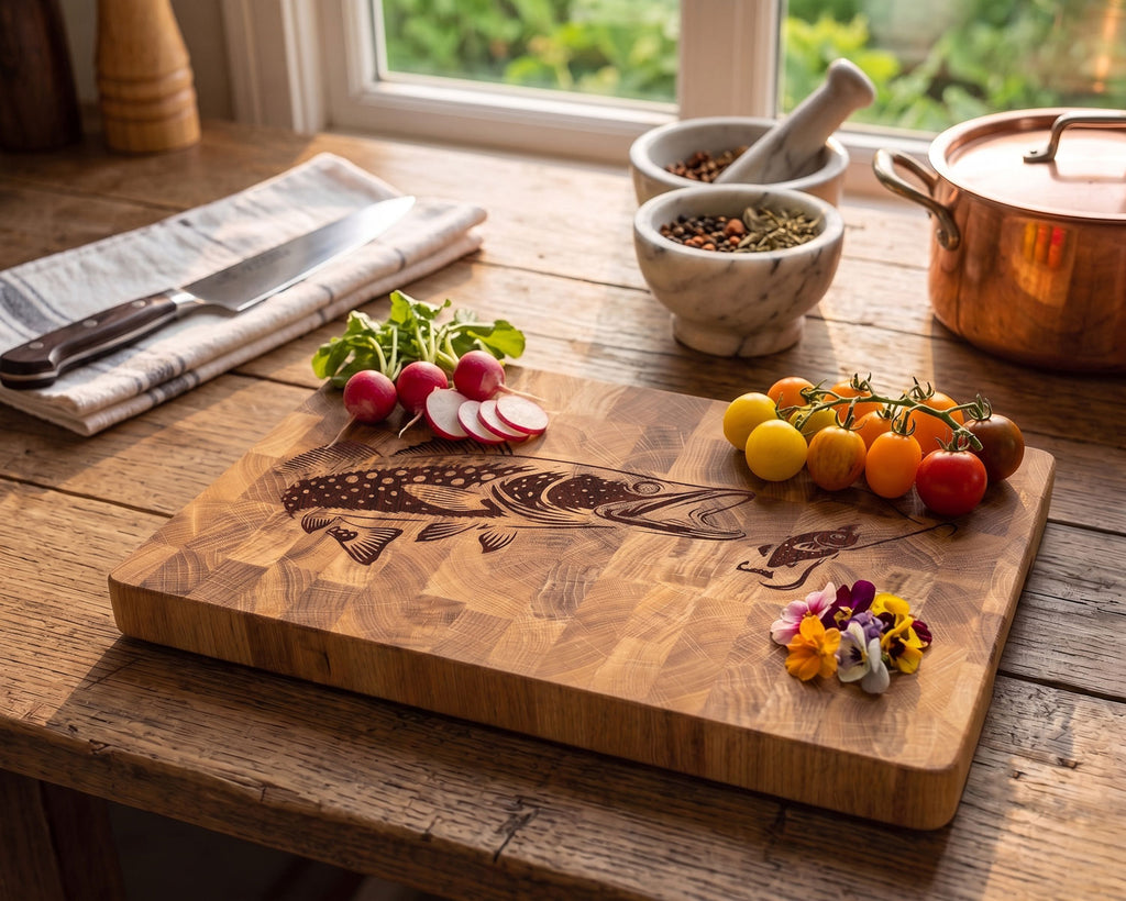 First Cast End-Grain Cutting Board