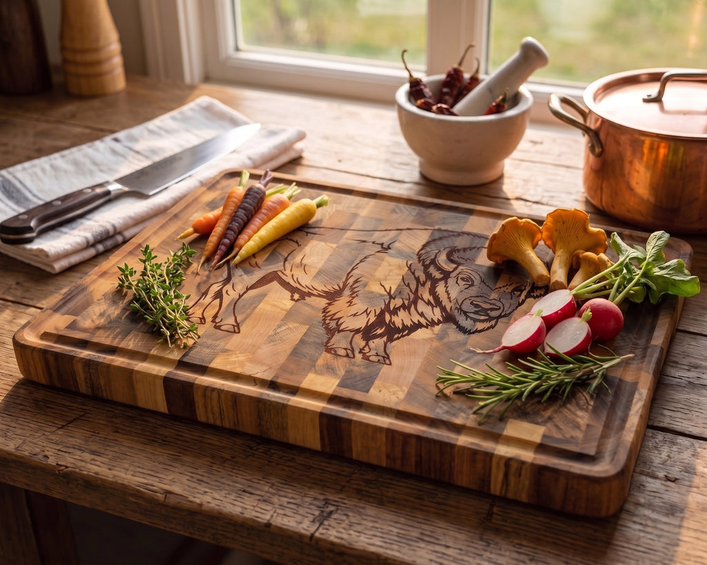 Prairie Monarch End-Grain Cutting Board