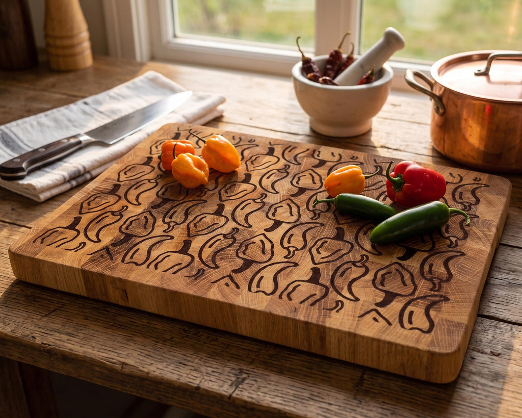 Hot Harvest End-Grain Cutting Board