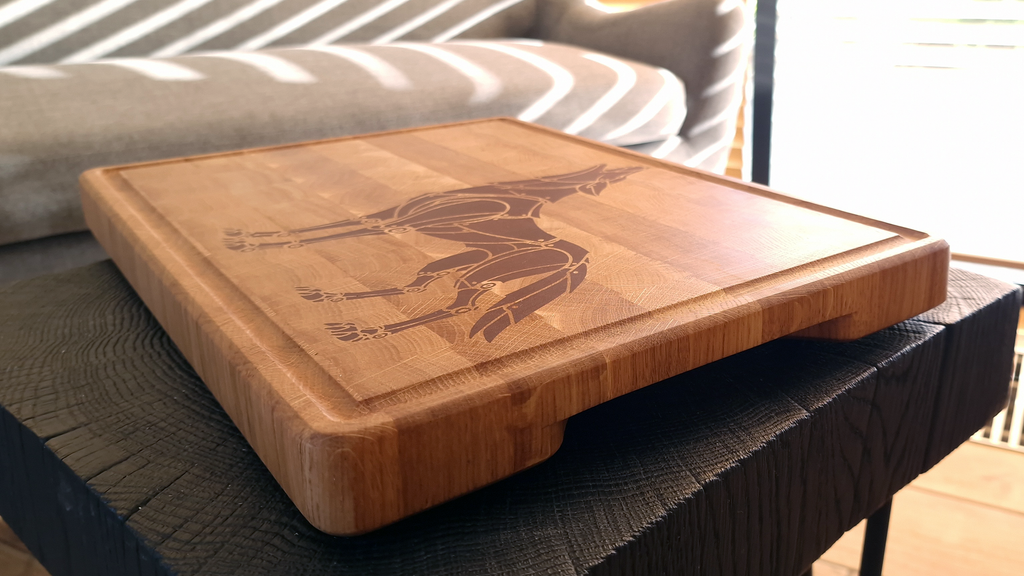 Iron Wolf End-Grain Cutting Board